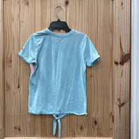 GIRLS CHAMPION SKY BLUE/PINK SHIRT M 10/12