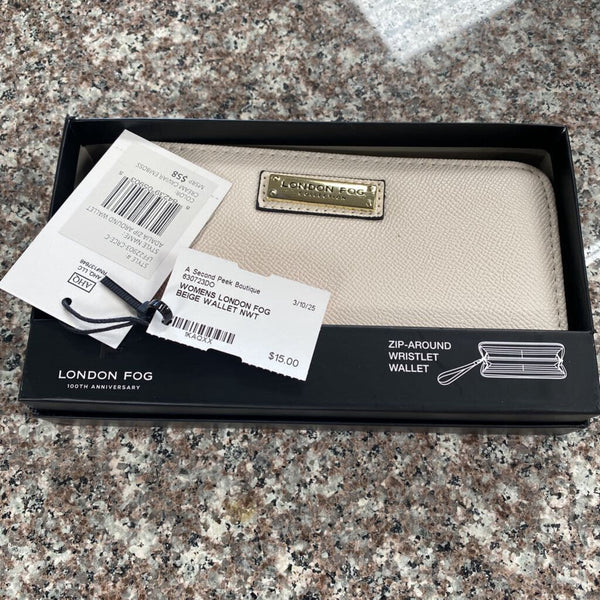 WOMENS LONDON FOG BEIGE WALLET NWT