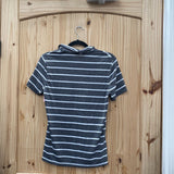 NIKE OBU GREY/WHITE STRIPE SHIRT M
