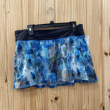 WOMENS LULULEMON SKORT BLK/WHITE/BLK 8/10