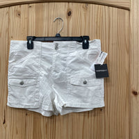 WOMENS HARPER & IVY WHITE CARHO SHORTS L NWT