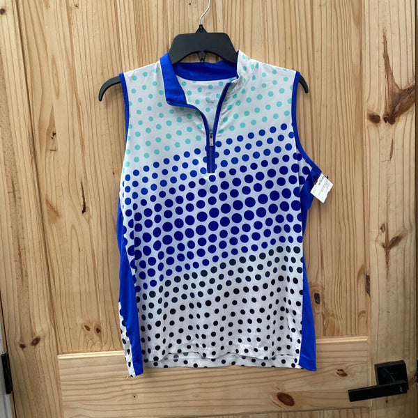 WOMENS TAIL SL TOP ROYAL BLUE/WHITE/SKY BLUE L