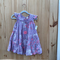 GIRLS OLD NAVY SL DRESS PINK/LILAC/WHITE 3T