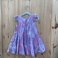 GIRLS OLD NAVY SL DRESS PINK/LILAC/WHITE 3T