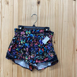 WOMENS LULULEMON BLK FLORAL SHORTS 4