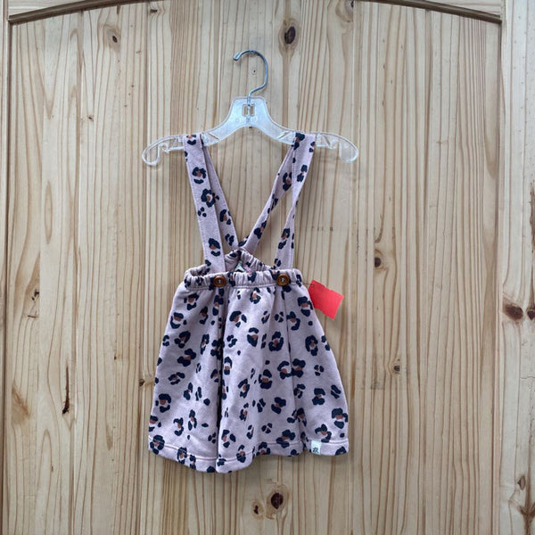 GIRLS LULU+ROO MAUVE LEOPARD DRESS 12/24M NWT