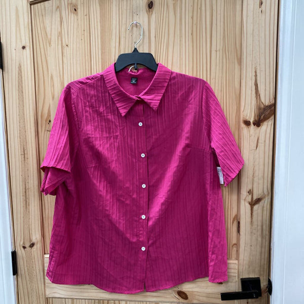 WOMENS SHEIN DK FUSHIA 2PC SET 3XL