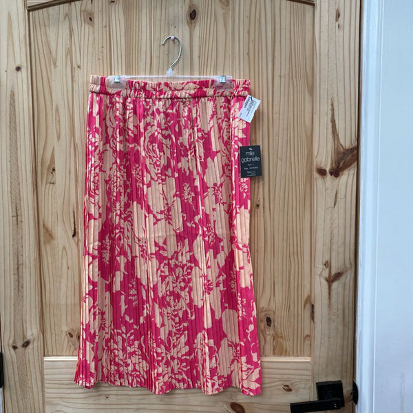 WOMENS MLLE GABRIELLE CASUAL SKIRT DK PINK/PEACH L NWT
