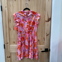 WOMENS SHEIN PINK/ORANGE FLORAL DRESS XL