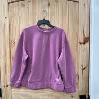 WOMENS 90 DEGREES LS PINK SHIRT L NWT