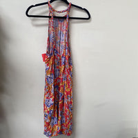 WOMENS AMERICAN EAGLE SL DRESS RED FLORAL XL