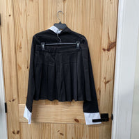 WOMENS 2PC SET BLK/WHITE XL LIKE NEW