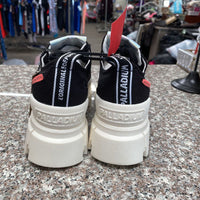 WOMENS PALLADIUM REVOLT T LO TX BLK/MARSHMALLOW 6.5