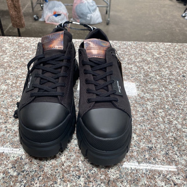 WOMENS PALLADIUM REVOLT T LO TX BLK/BLK 8