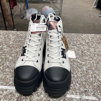 WOMENS PALLADIUM REVOLT HI TX STAR WHITE/BLK BOOTS 9
