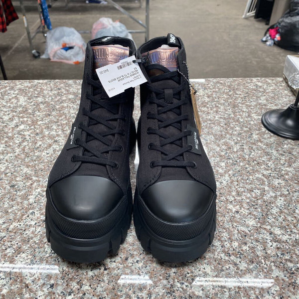 WOMENS PALLADIUM REVOLT HI TX BLACK BOOTS 8.5
