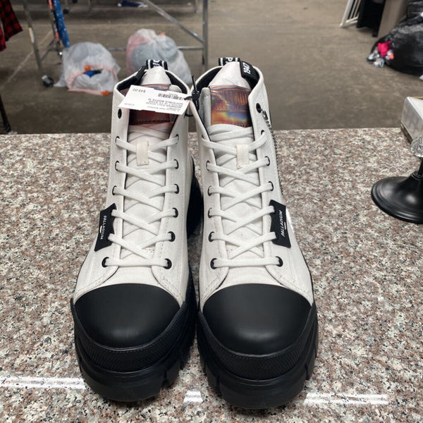 WOMENS PALLADIUM REVOLT HI TX STAR WHITE/BLK BOOTS 10