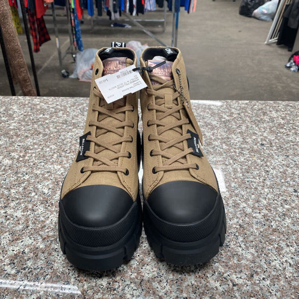 WOMENS PALLADIUM REVOLT HI TX OLIVE BOOTS 9.5