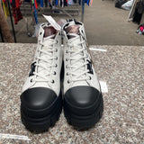 WOMENS PALLADIUM REVOLT HI TX STAR WHITE/BLK BOOTS 9.5