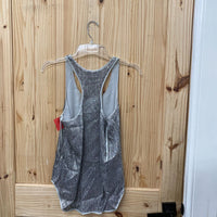 WOMENS BCBG SILVER SEQUIN SL CASUAL TOP XS