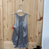 WOMENS BCBG SILVER SEQUIN SL CASUAL TOP XS