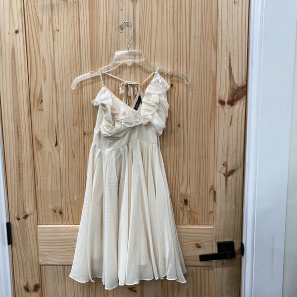 WOMENS ARK & CO. IVORY CASUAL DRESS L