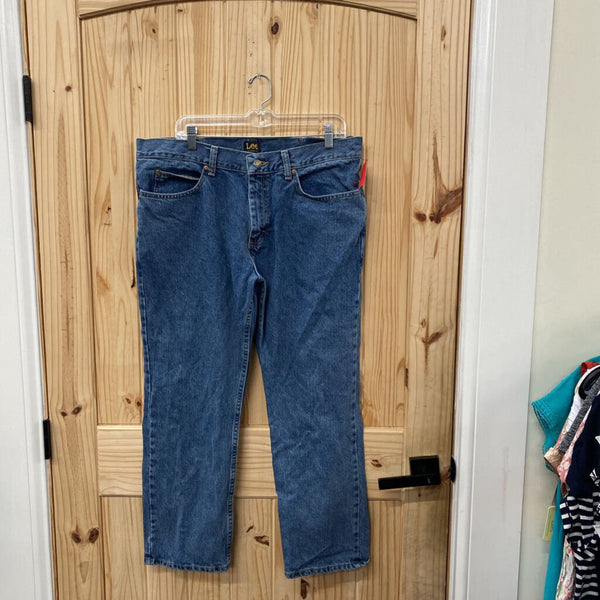 MENS LEE DENIM JEANS 36X28