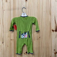 BOYS KICKEE PANTS GREEN SLEEPER 0/3M