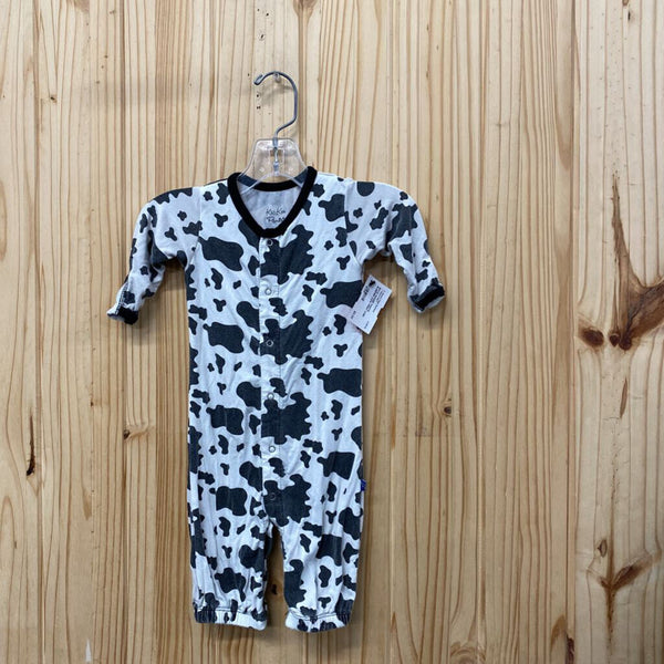 BOYS KICKEE PANTS SLEEPER COW PRINT 0/3M