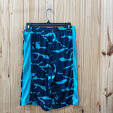 BOYS UNDER ARMOUR SHORTS DK TEAL/TURQUOISE YLG 12