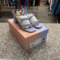 WOMENS LISA VICKY PALE PURPLE HEELED SANDALS 7M NEW