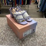 WOMENS LISA VICKY PALE PURPLE HEELED SANDALS 7M NEW