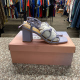 WOMENS LISA VICKY PALE PURPLE HEELED SANDALS 7M NEW