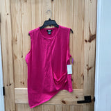 WOMENS DKNY DK PINK SL TOP XL NWT