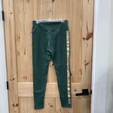 WOMENS VS PINK LEGGINGS GREEN/GOLD L