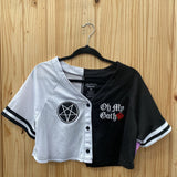 WOMENS OH MY GOTH BLK/WHITE SHIRT L