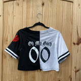 WOMENS OH MY GOTH BLK/WHITE SHIRT L