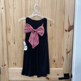 WOMENS MM MM MM BLK CASUAL TOP W/BOW RED/WHITE L