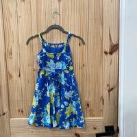 GIRLS SPEECHLESS SL DRESS ROYAL BLUE W/FLOWERS 7