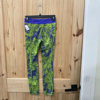 GIRLS AVIA LEGGINGS PURPLE/LIME L 10/12