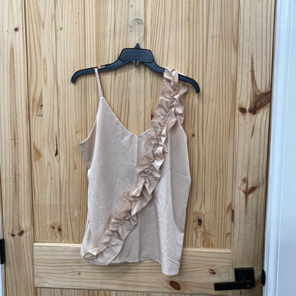 WOMENS LT MAUVE CASUAL TOP L