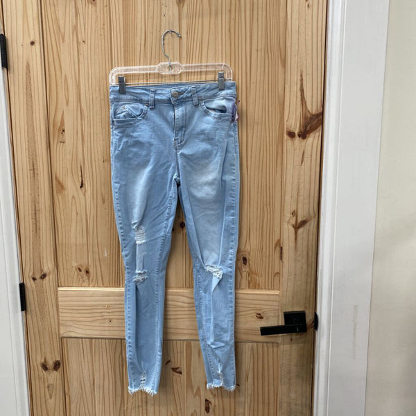 WOMENS LT DENIM DIST. JEANS 7