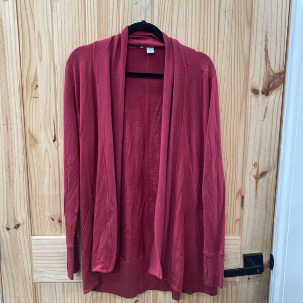 WOMENS ATHLETA WINE CARDIGAN M
