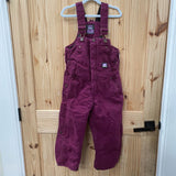 GIRLS BERNES BIBS PLUM PURPLE XS 5/6