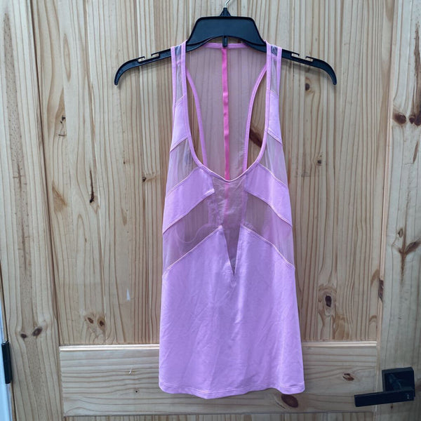 WOMENS LULULEMON PINK TANK SHEER M/L