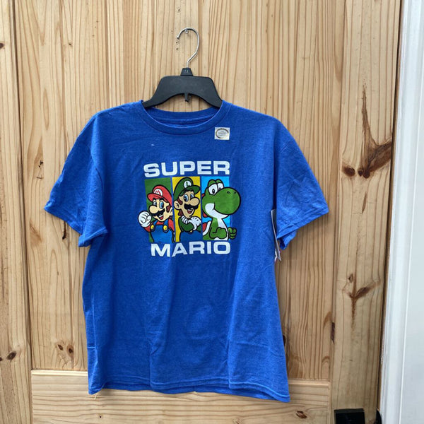 BOYS SUPER MARIO BLUE T-SHIRT XL 14/16