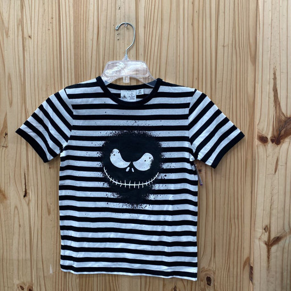 BOYS THE NIGHTMARE BEFORE CHRSITMAS BLK/WHITE STRIPE SHIRT M 8