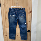 WOMENS TRUE LUCK DENIM JEAN 38X30 NWT