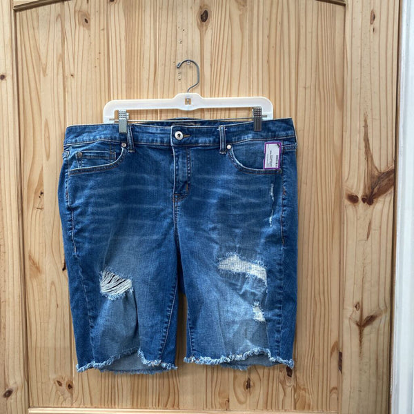 WOMENS TORRID DENIM JEAN SHORTS 18
