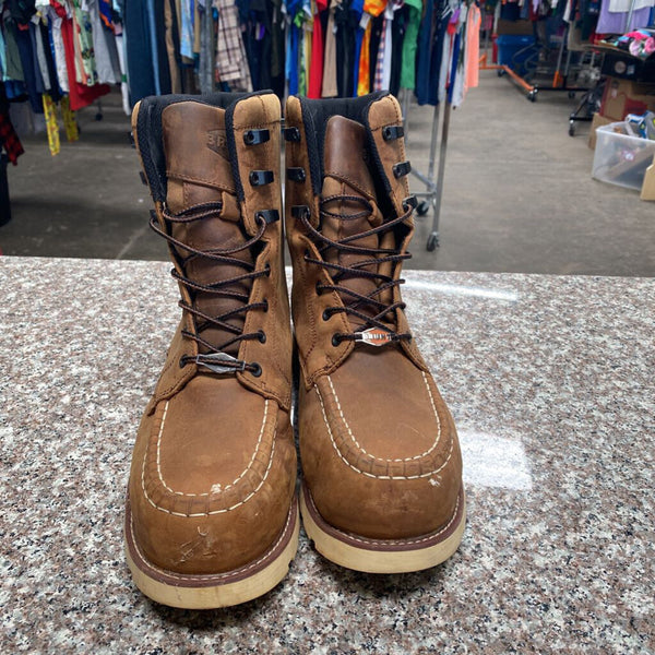 MENS RUNT LT TAN WORK BOOTS 9.5